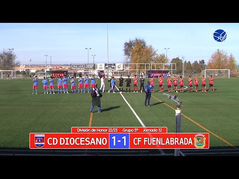 Resumen: CD Diocesano - CF Fuenlabrada (División de Honor Gr.5 22/23)