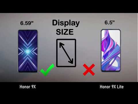 Honor 9X vs Honor 9X Lite