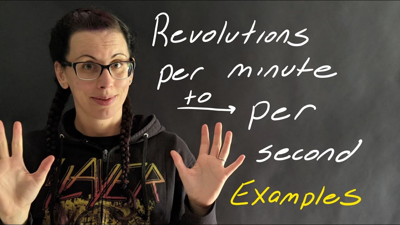 Examples: Converting from Revolutions per Minute to Per Second