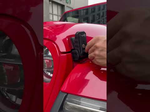 Stop Hood Flutter Now! Wrangler & Gladiator Owners Need To See This Cool Upgrade! #Jeep hood latch