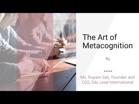 Talk on metacognition organised by TCS Ion