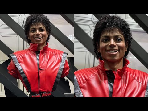 New Michael Jackson thriller life sized bust on display Shanghai wc 2023 queen studios