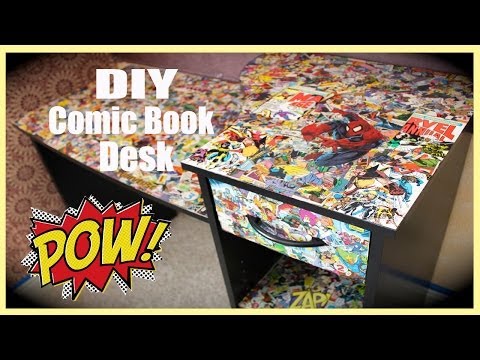DIY Comic Book Desk
