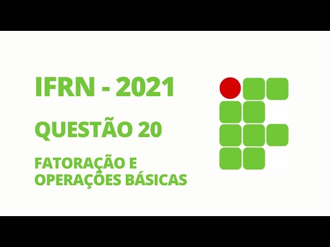 IFRN - PROITEC 2021 - Questão 20