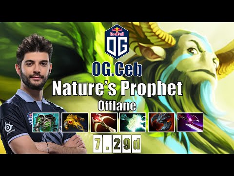 Nature's Prophet Offlane | OG.Ceb | SUPER INSANE NP OFFLANE CARRY | 7.29d Gameplay Highlights