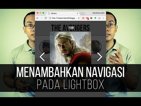 Menambahkan NAVIGASI pada LIGHTBOX