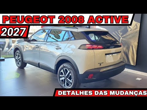 Novo Peugeot 2008 Active Turbo200 2027 chega com novas rodas, menos potência e preços reduzidos!