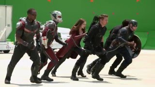 New 'CAPTAIN AMERICA: CIVIL WAR' Behind-The-Scenes Footage
