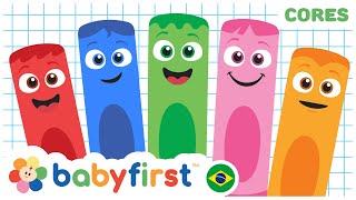 Vídeos Educativos | Aprender cores para crianças | Turma das Cores | vegetais e mais | BabyFirst