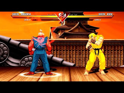 SHIN AKUMA vs SHIN KEN - High Level Awesome Fight!