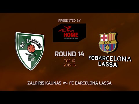 Highlights: Top 16, Round 14, Zalgiris Kaunas 59-66 FC Barcelona Lassa