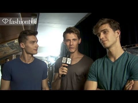 Ryan Taylor @ Corneliani Backstage - Milan Men's Fashion Week Spring 2012 | FashionTV - FTV.com