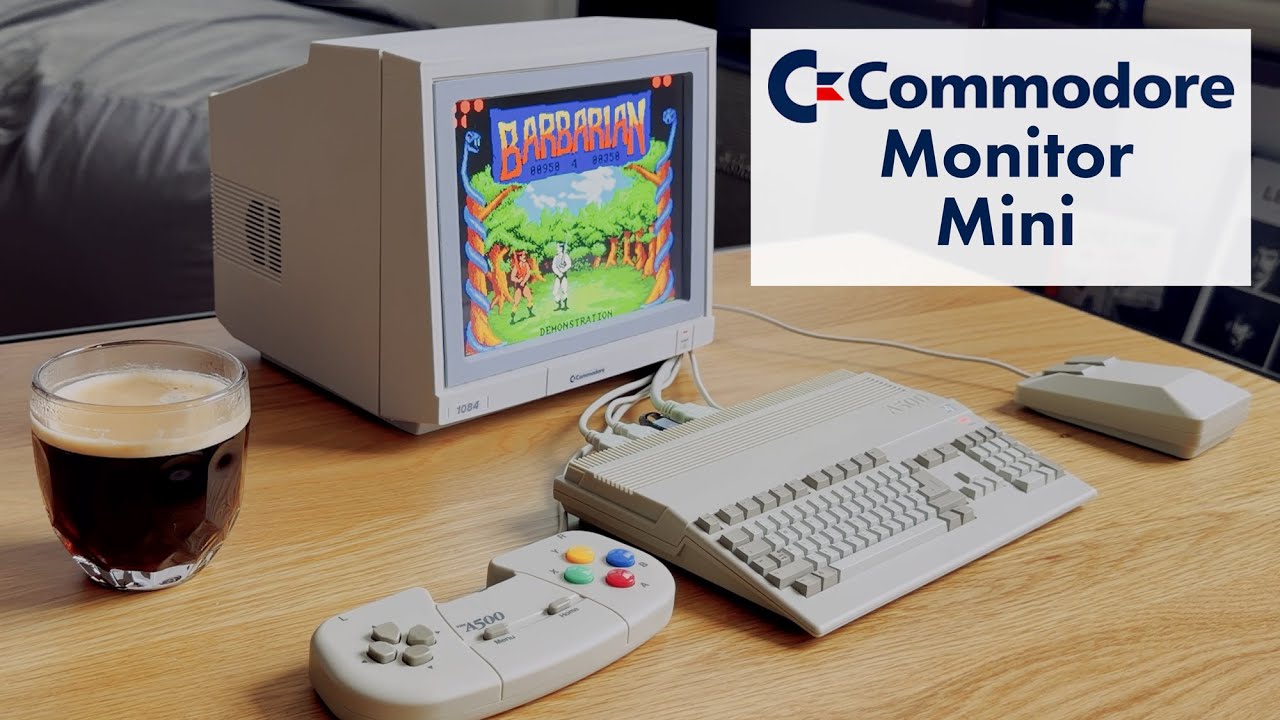 Mini moniteur pour Amiga A500 mini & The C64 mini : Le Commodore 1084 en impression 3D - YouTube