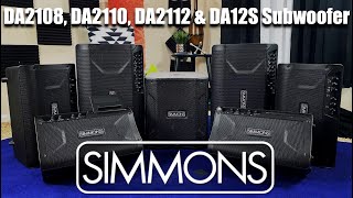 Video thumbnail for Compare the Simmons DA2108, DA2110, DA2112 & DA12S Subwoofer. by Keithron Powell