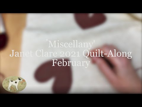 Janet Clare 2021 Quilt-Along "Miscellany" - February - 'Couching'