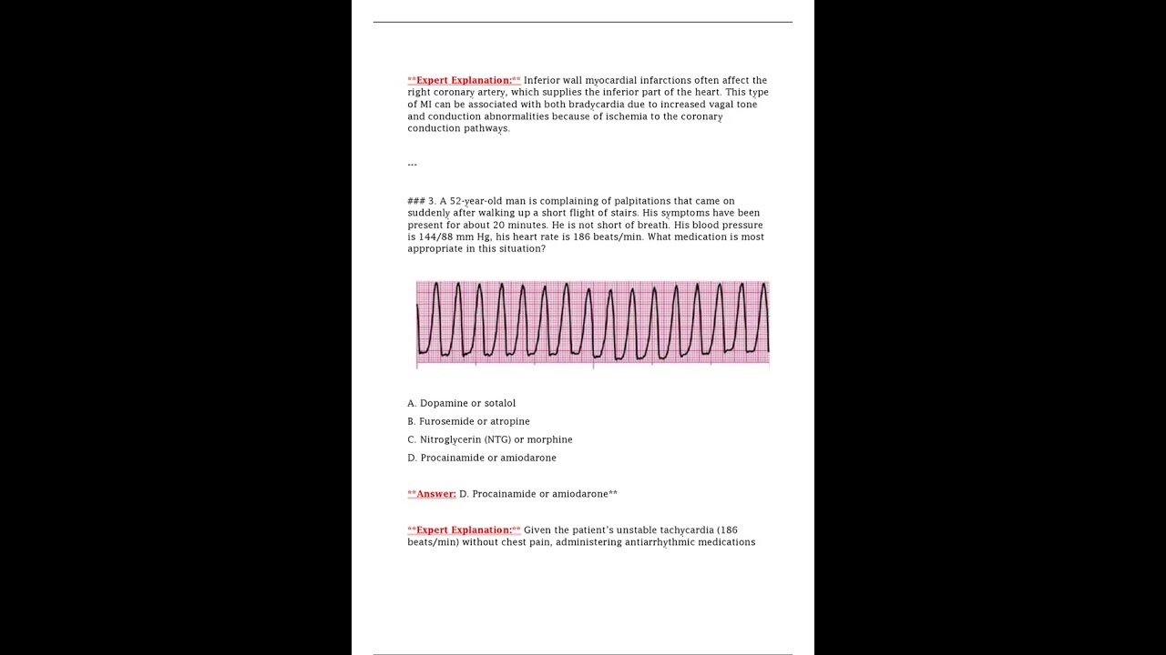 AHA ACLS POST TEST 3 SET EXAMS 2025 2026 QUESTIONS AND VERIFIED EXPLANATION ANSWERS 100 PASS