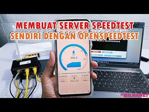 Tutorial Install Speedtest Server Local, Test Bandwitdh LAN Mikrotik & Speed WiFi Router