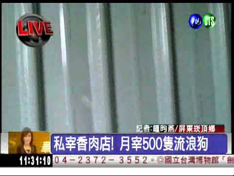 私宰香肉店! 每月大屠殺500隻