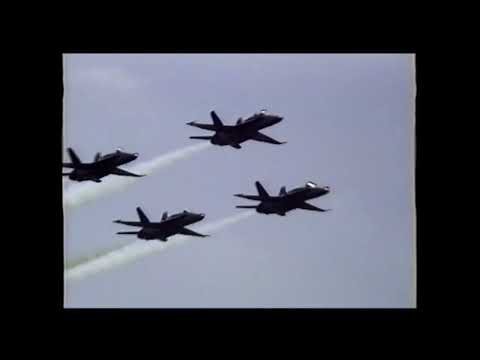 Blue Angels with Legacy Hornets!! Highlights from Grissom AFB Air Show Aug 1992