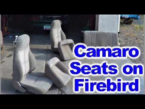 Installing  Chevy Camaro Seats on Pontiac Firebird Trans Am