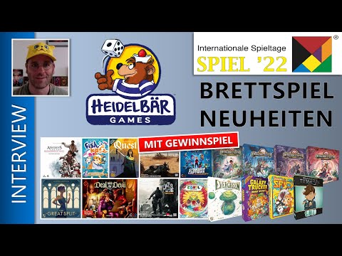 SPIEL 22 Neuheiten + Gewinn/ HeidelBÄR Games Brettspiele Vorschau auf Spielmesse SPIEL 2022 in Essen