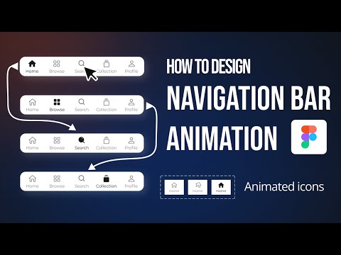 Create a Bottom Navigation Bar Animation in figma