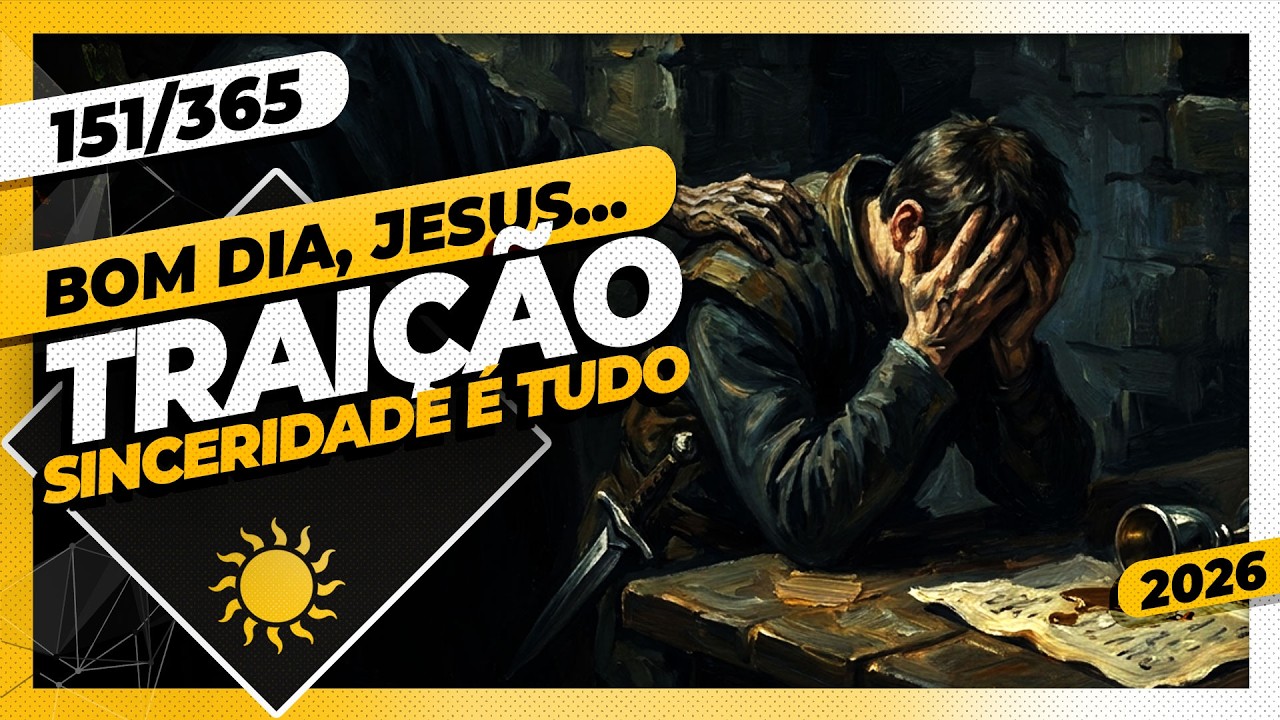 TRAIÇÃO: SINCERIDADE É TUDO - Bom dia, Jesus! 151/365 (2026)