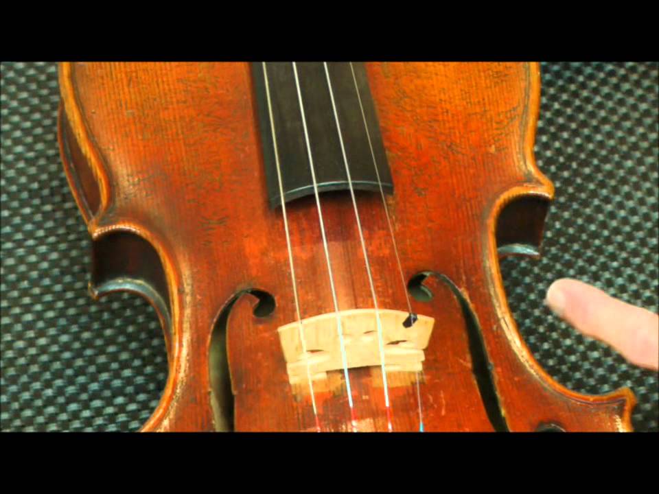 How to position violin bridge