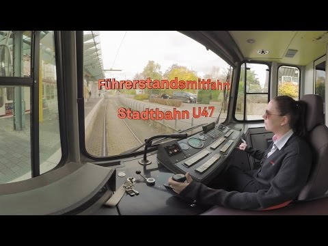 Führerstandsmitfahrt U47 in 360° // DSW21