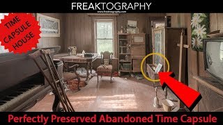 Urban Exploring a Perfectly Preserved Abandoned Time Capsule House. Elderly Couples Forgotten Home