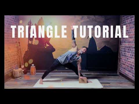 How to Do - Triangle Yoga Pose🔺 (Trikoṇāsana)