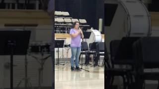 OMG. First time singing in public and her voice is amazing part one