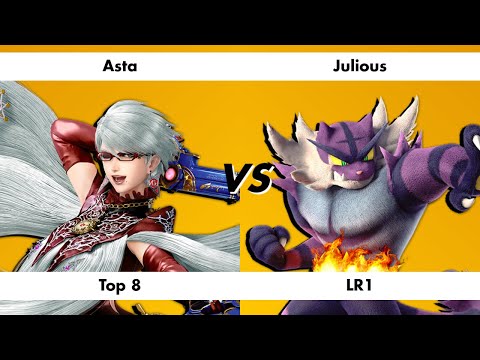 Asta (Bayonetta) vs Julious (Incineroar) | Top 8 LR1 | La última Capital