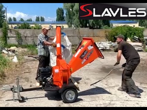 Щепорез. Измельчитель Веток на Щепу первый запуск видео  DGS1500 13,5 л