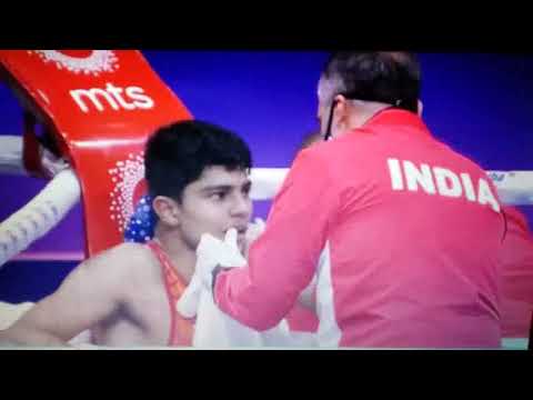 Quaterfinal 71 kg NISANT DEV🇮🇳(IND) vs. V. MUSAEV🇷🇺(RUS) Aiba world boxing championship 2021