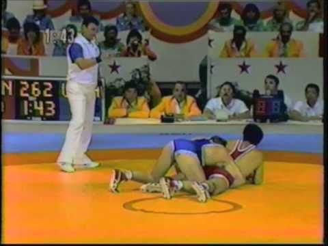 1984 Olympic Games   Freestyle Wrestling 82kg Final   Mark Schultz USA v Hideyuki Nagashima JPN