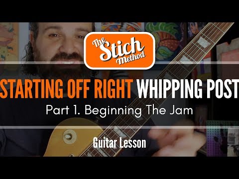 Whipping Post Jam: Part 1.  Scale Shapes and Thought Process Guitar Lesson