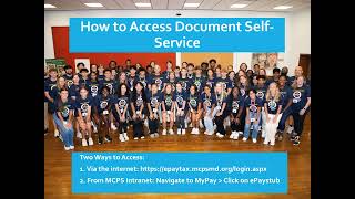 MCPS Pay Stubs & W2s