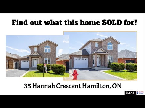 Find Out What This Home Sold For - 35 Hannah Crescent Hamilton - Silenzi Team