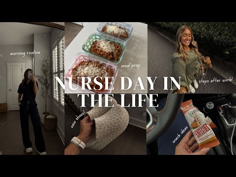 A DAY IN THE LIFE AS A NURSE: meal prep, workouts, and catching up!
