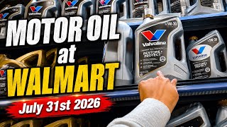 MOTOR OIL at Walmart (7/31/2026)