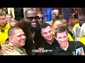 THE PEOPLE'S CHAMP! DEONTAY WILDER EMBRACES & MAKES TIME FOR FANS IN LAS VEGAS AFTER GRAND ARRIVAL