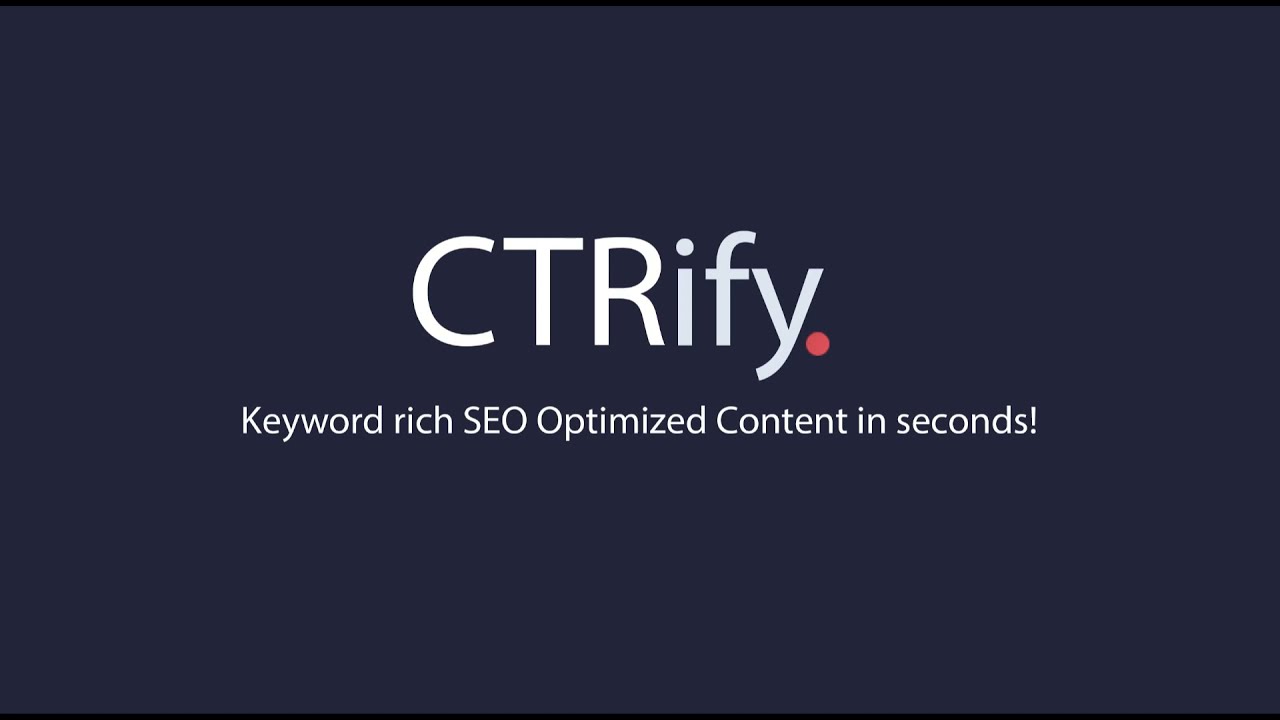 Generate a website with 40 articles in minutes  by A.I on CTRify!
