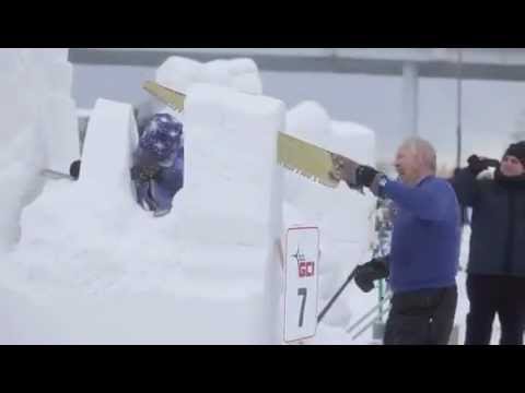 Lucy McGuire at the Fur Rondy Snow Sculptures - Mix 103.1