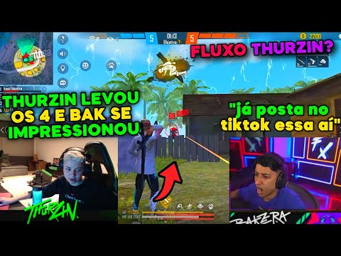 THURZIN LEVOU OS 4 E BAK MANDOU ELE POSTAR ATÉ NO TIKTOK A JOGADA NO 4X4! BAK CHAMOU ELE PRO FLUXO?