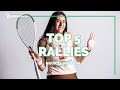 nour el sherbini top 5 rallies