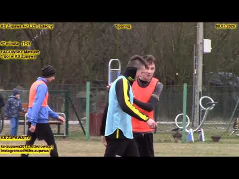 KS Żupawa 4-7 LZS Jadachy (1-3 Łagowski Mateusz) 08.03.2020