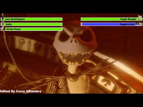 The Nightmare Before Christmas (1993) Final Battle with healthbars