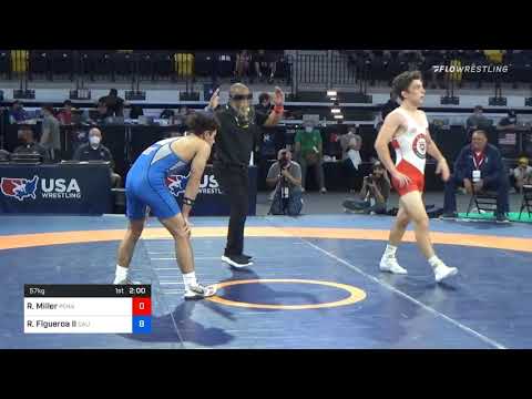 57 Kg Prelims - Ryan Miller, Pennsylvania RTC Vs Richard Figueroa II, California