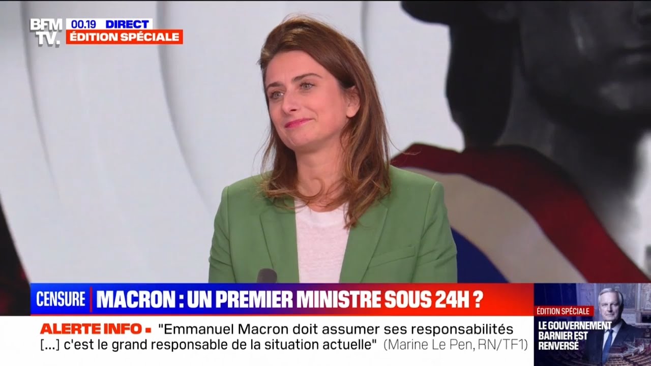 "Maintenant, on fait quoi ?"  Les propositions de Marine Tondelier après la chute de Michel Barnier.